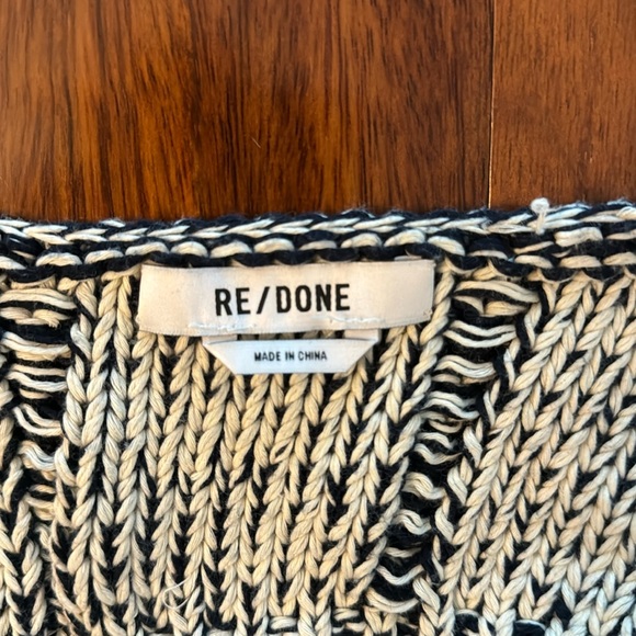 Re/Done Button Button Down Knitted Bra Top - Picture 5 of 5